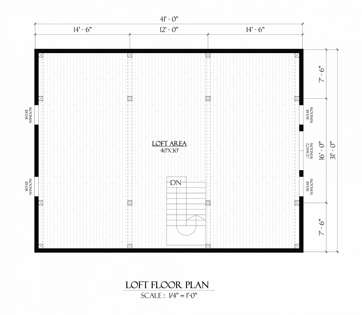 Timberlyne Osprey Cabin Home Loft Floor Plan