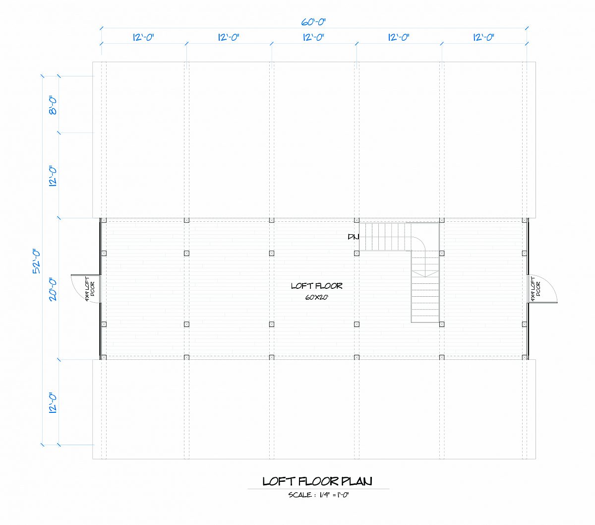 Timberlyne Butternut Barn Loft Floor Plan