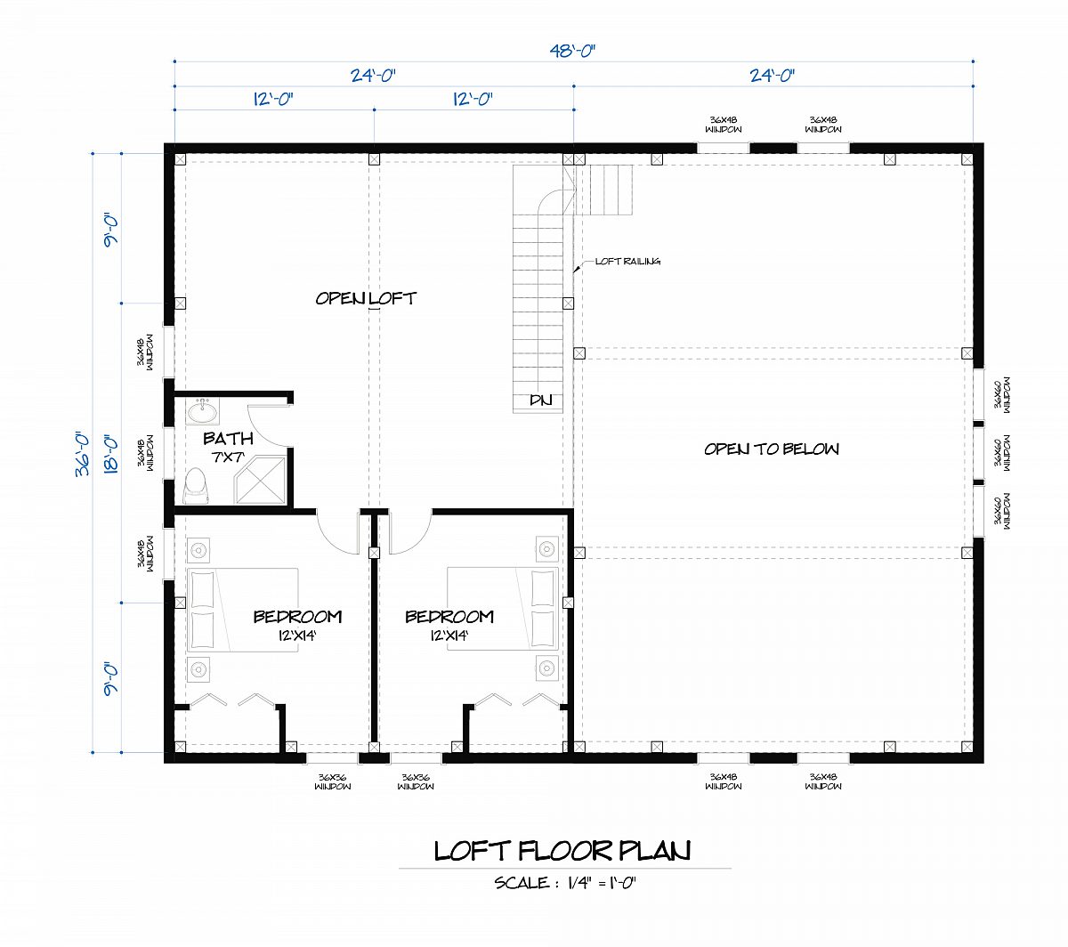 Timberlyne Cooper Home Loft Floor Plan