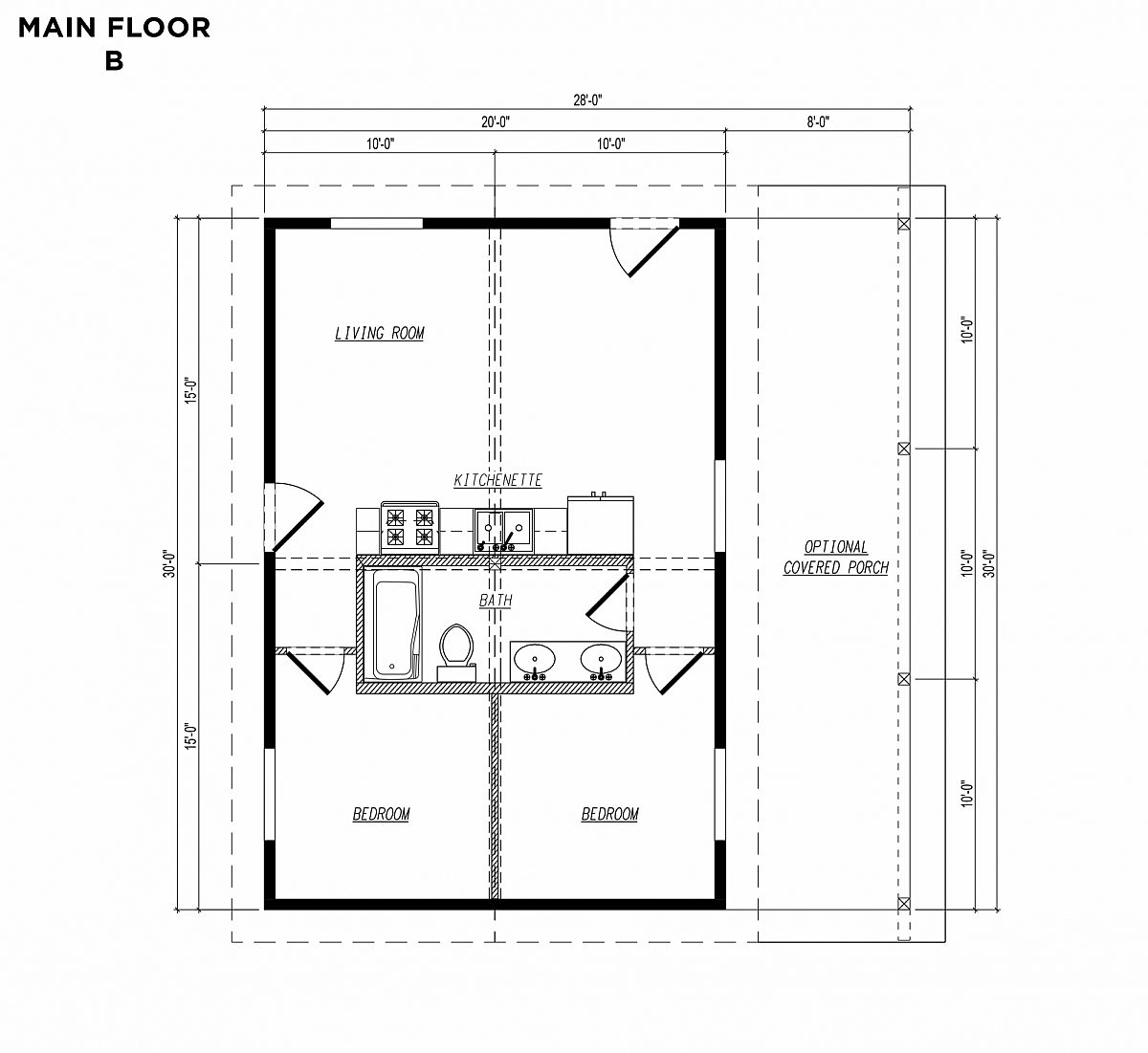 Timberlyne Sparrow Main Floor Plan B copy