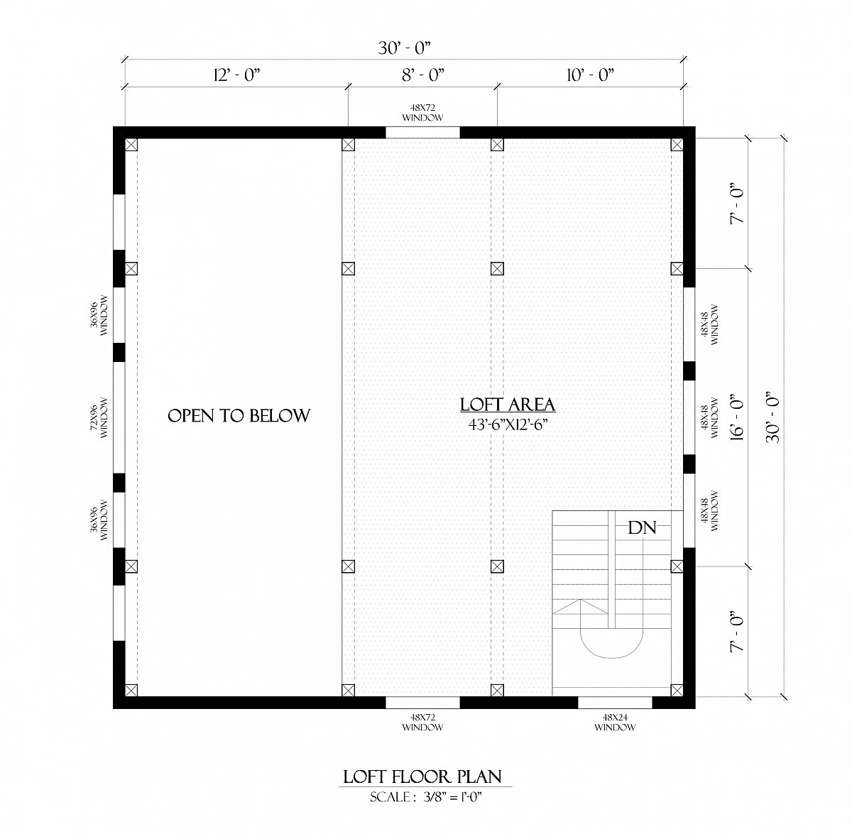 Timberlyne Bluejay Cabin Timber Frame Home Loft Floor Plan
