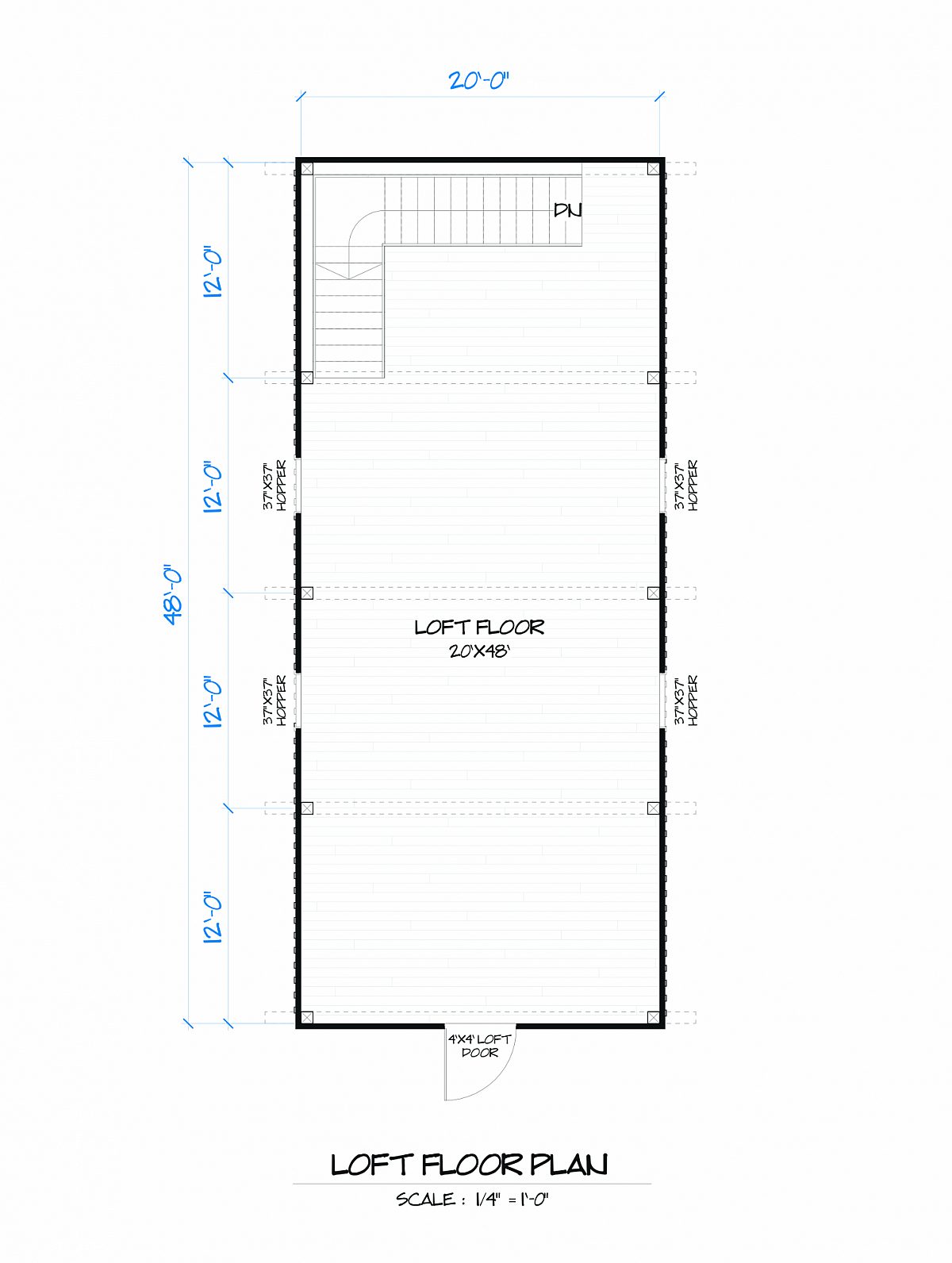 Timberlyne Sunflower Barn Loft Floor Plan