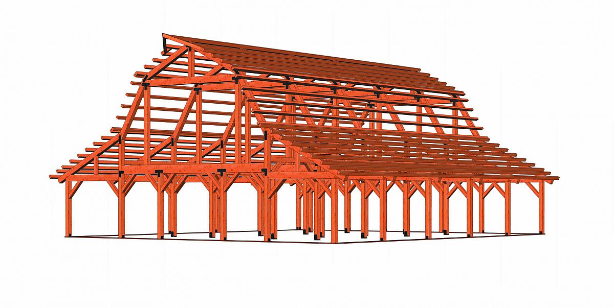 Timberlyne Clover Barn Full Frame Rendering
