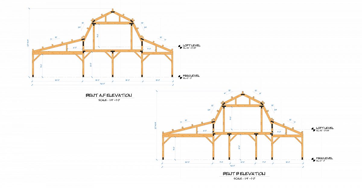 Timberlyne Greylock Home Design Bent 1
