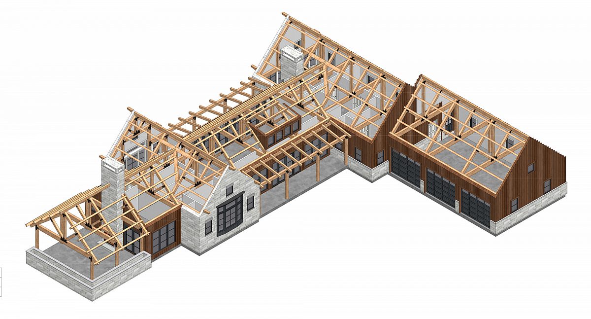 Timberlyne Carleton Timber Frame Home Design Cut Away