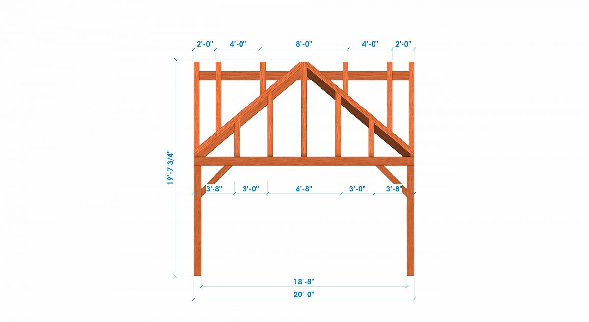 Timberlyne Teton 20x30 Tiny Home Bent 2