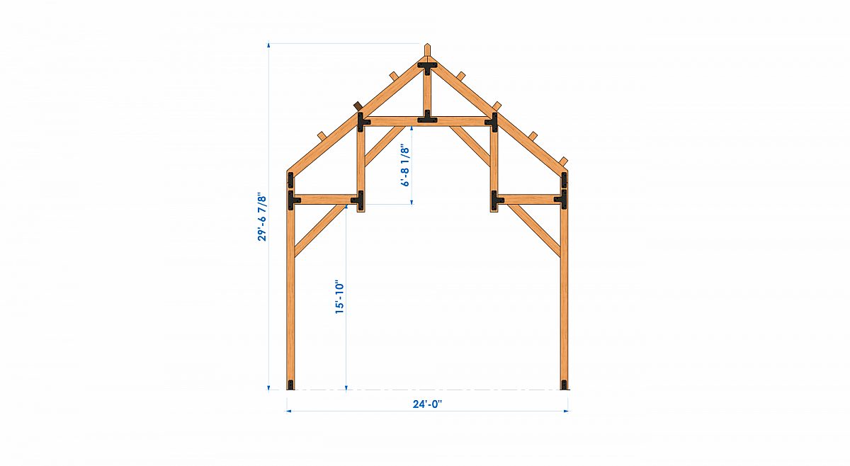 Timberlyne Cooper 36x48 2592 Combination Bent 3