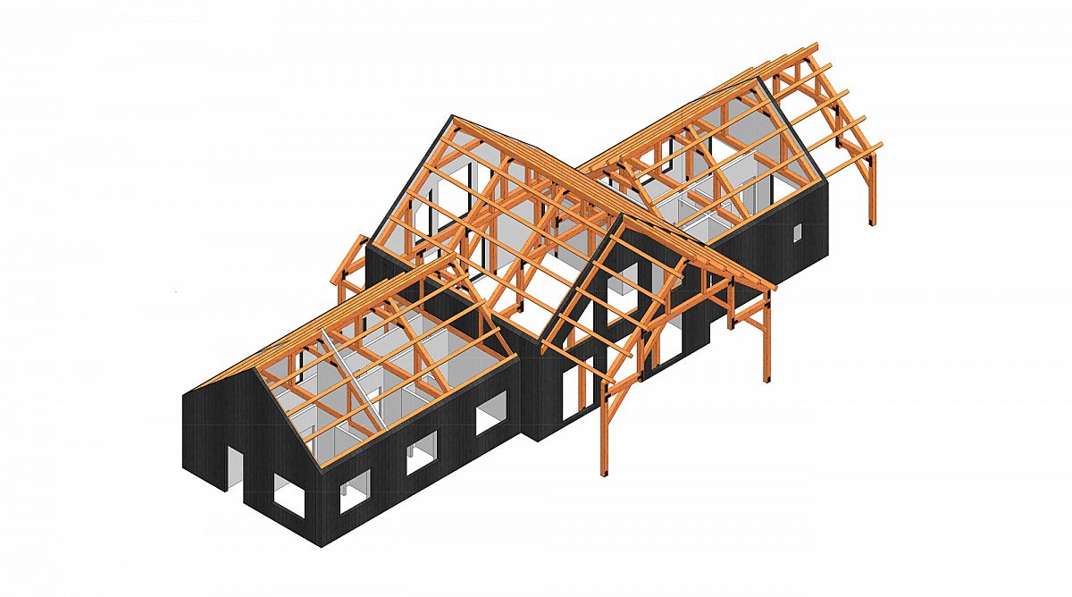 Timberlyne Castner 24x90 Combination Barn Home Cutout