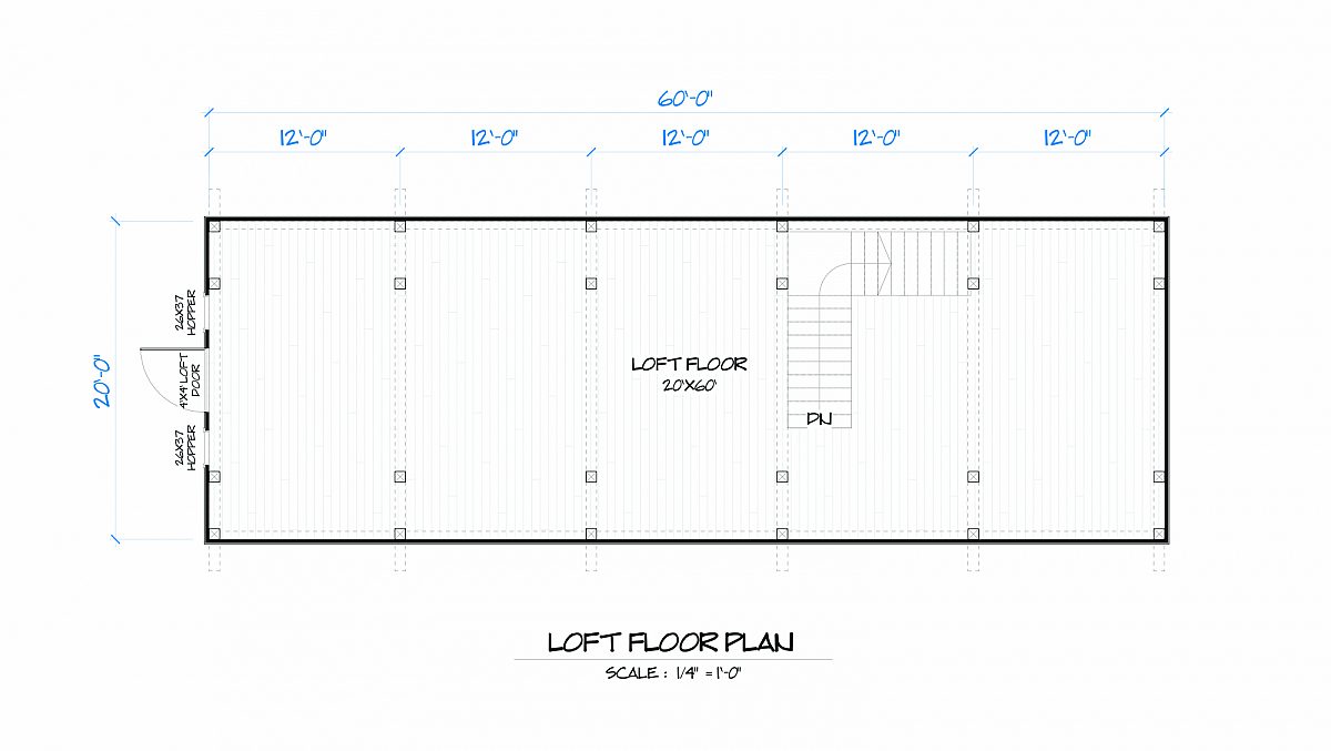 Timberlyne Bluebonnet Barn Loft Floor Plan