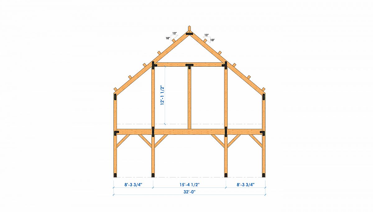 Huntington 32x48 Ponderosa Home Bent 2