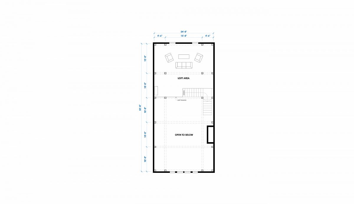 Timberlyne Greylock 56 x52 2853 SF Great Plains Gambrel Floor Plan Loft