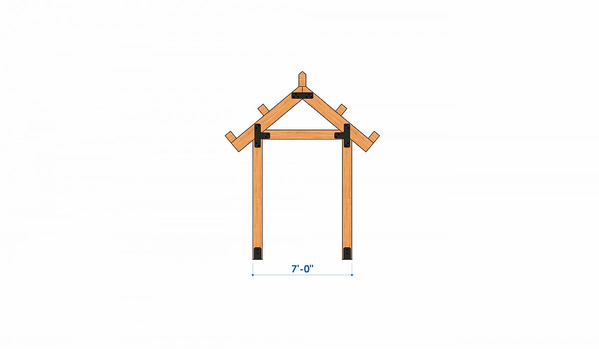 Timberlyne Hubbard 50x36 1800 SF Ponderosa Home Bent 3