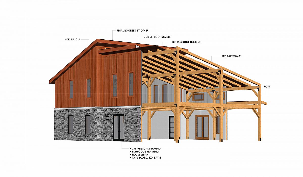 Timberlyne Olympus 3427 SF Modern Home Cutout