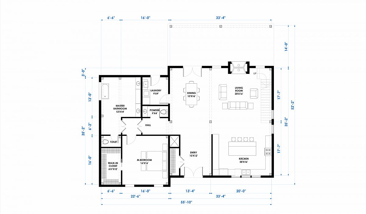 Timberlyne Olympus 3427 SF Modern Home Floor Plan Main