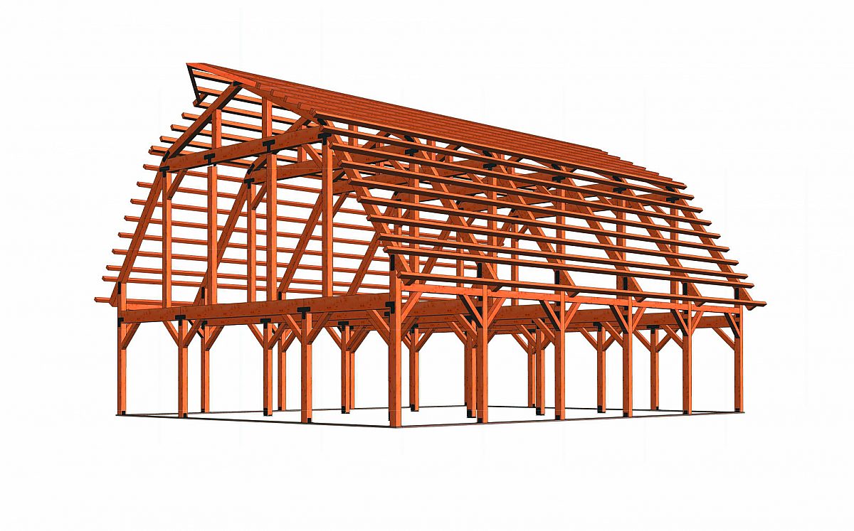 Timberlyne Sage Barn Full Frame Rendering