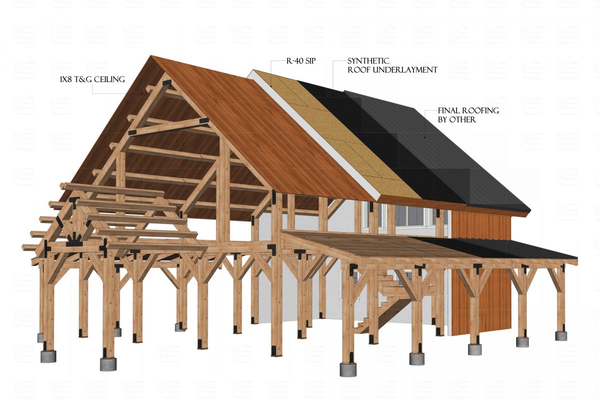 Timberlyne Osprey Cabin Home Cutout
