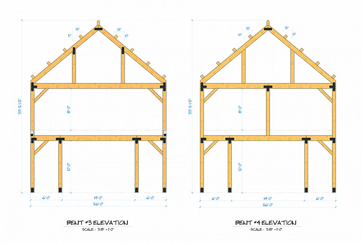 Timberlyne Humphrey Home Bent Elevation 2