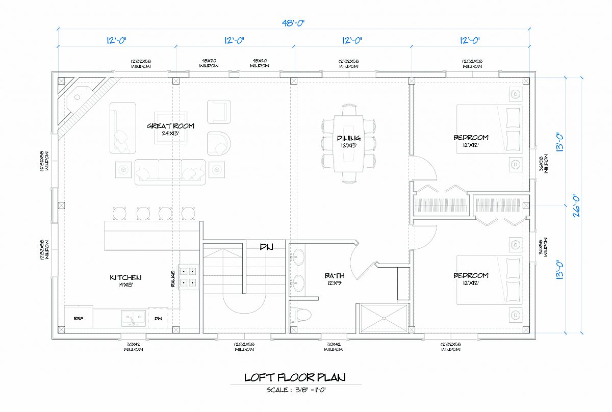Timberlyne Humphrey Home Loft Floor Plan