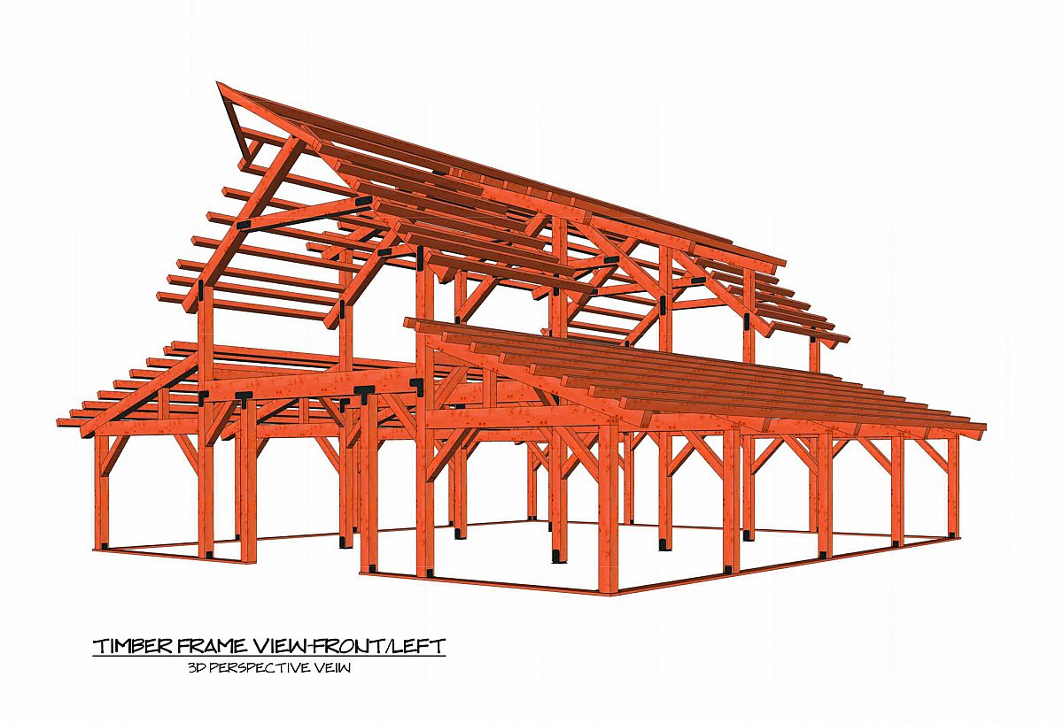 Timberlyne Sunflower Barn Full Frame Rendering