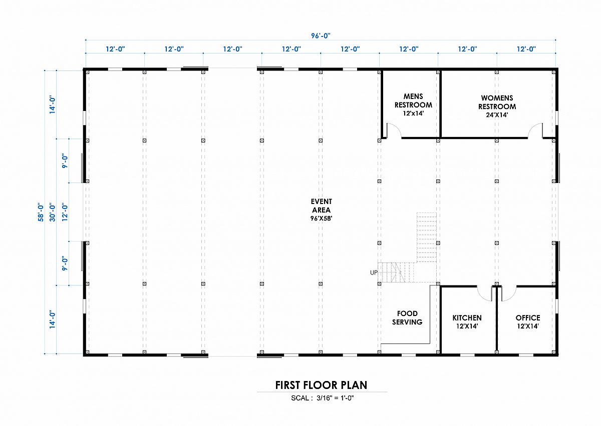 Timberlyne Glacier Event Center Main Floor Plan
