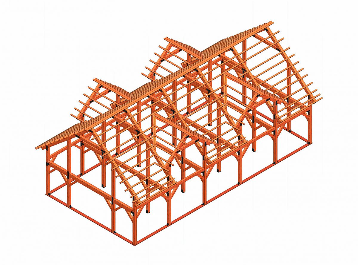Timberlyne Mayflower Barn Full Frame Rendering