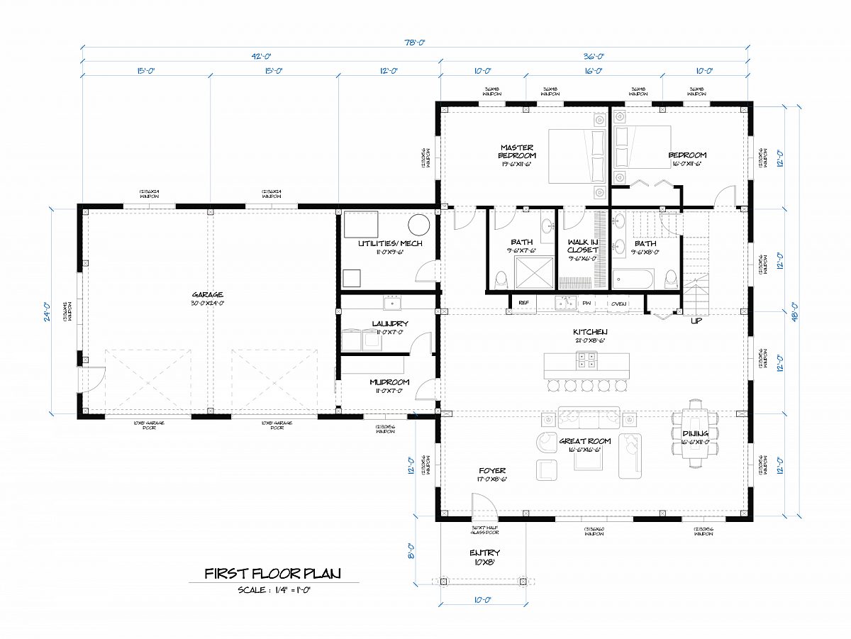 Timberlyne Granite Home Design Main Floor Plan