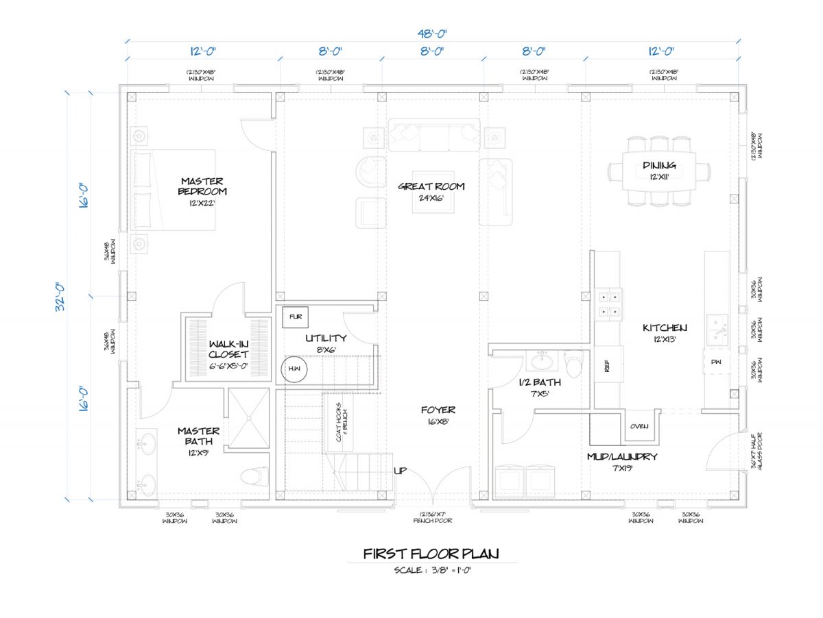 Timberlyne Huntington Home Main Floor Plan