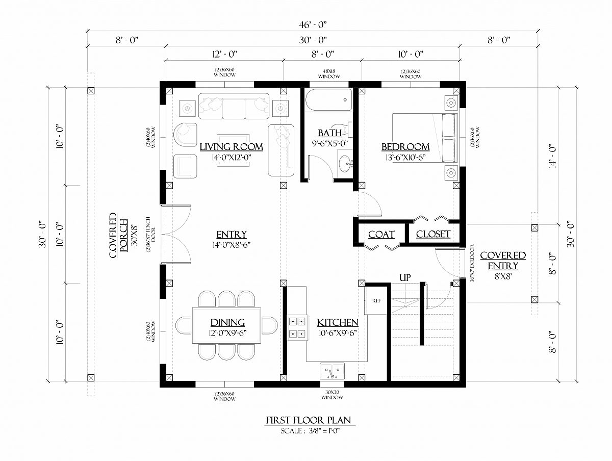 Timberlyne Bluejay Cabin Timber Frame Home Main Floor Plan