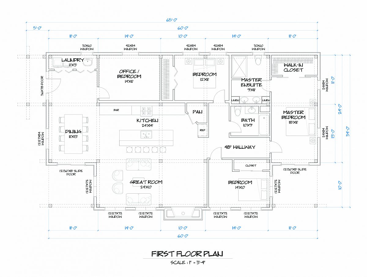 Timberlyne Rushmore Home Main Floor Plan