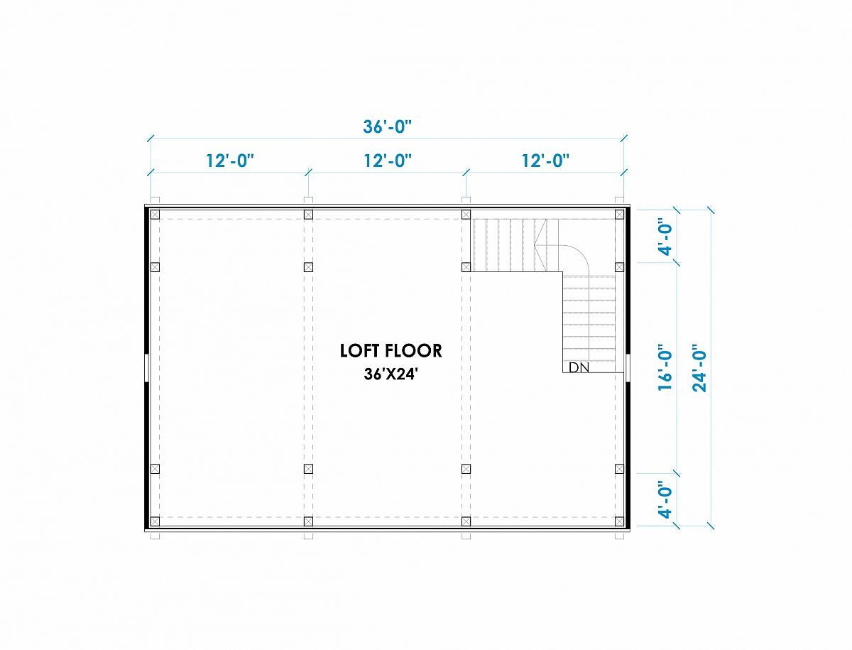 Timberlyne Magnolia 24x36 Barn Ponderosa Loft