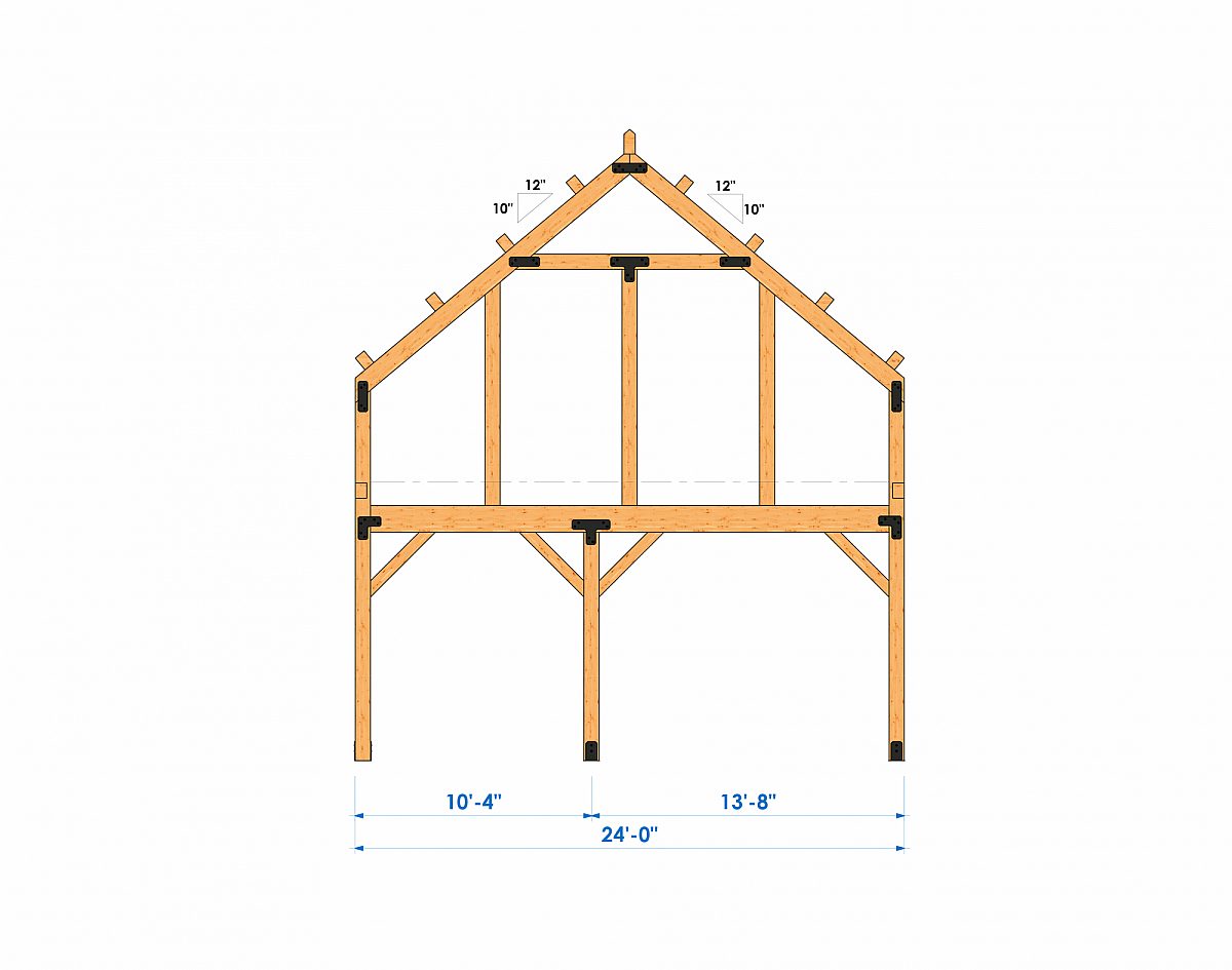 Timberlyne Alpine 24 x56 2664 SF Combination Home Bent 1