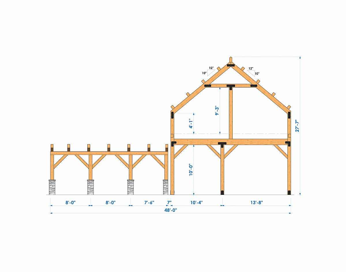 Timberlyne Alpine 24 x56 2664 SF Combination Home Bent 2
