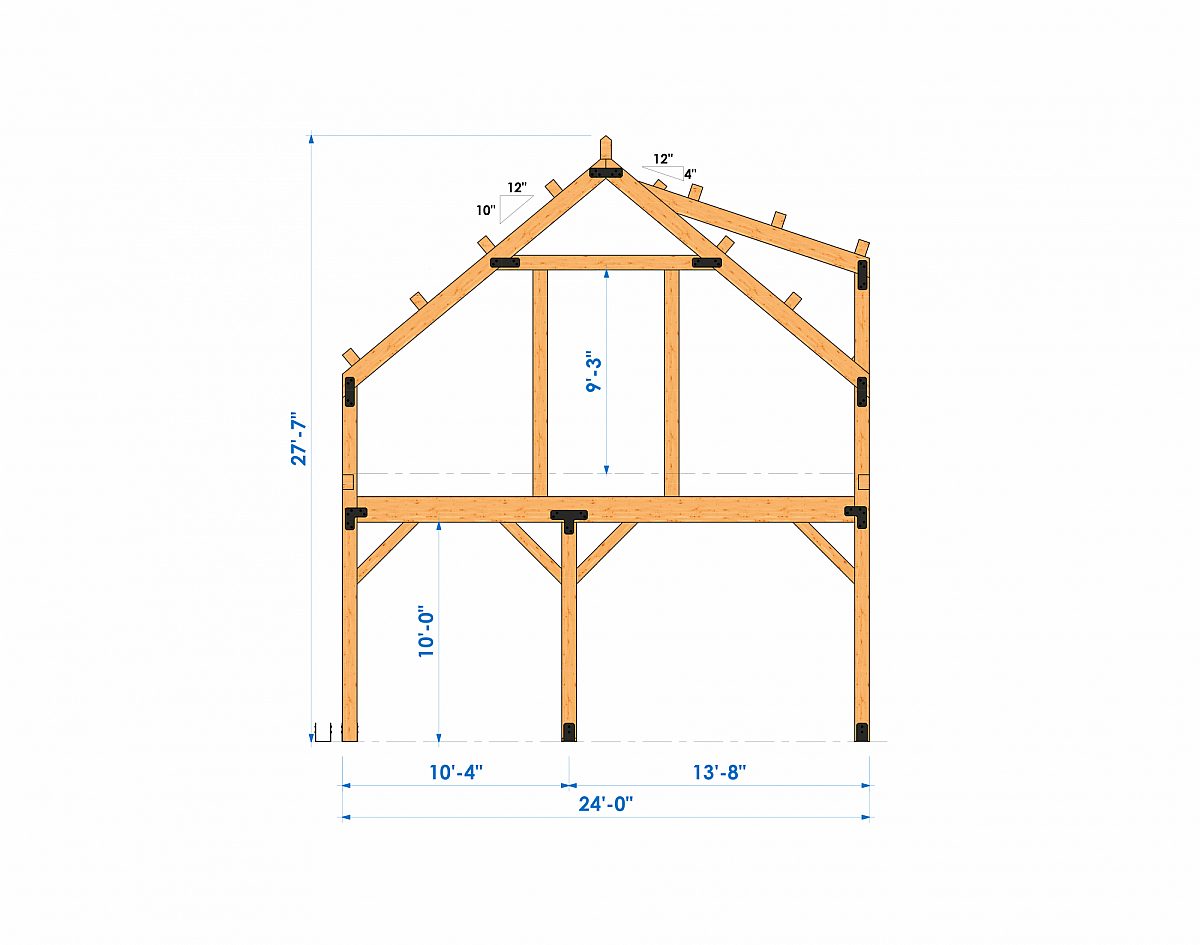 Timberlyne Alpine 24 x56 2664 SF Combination Home Bent 3