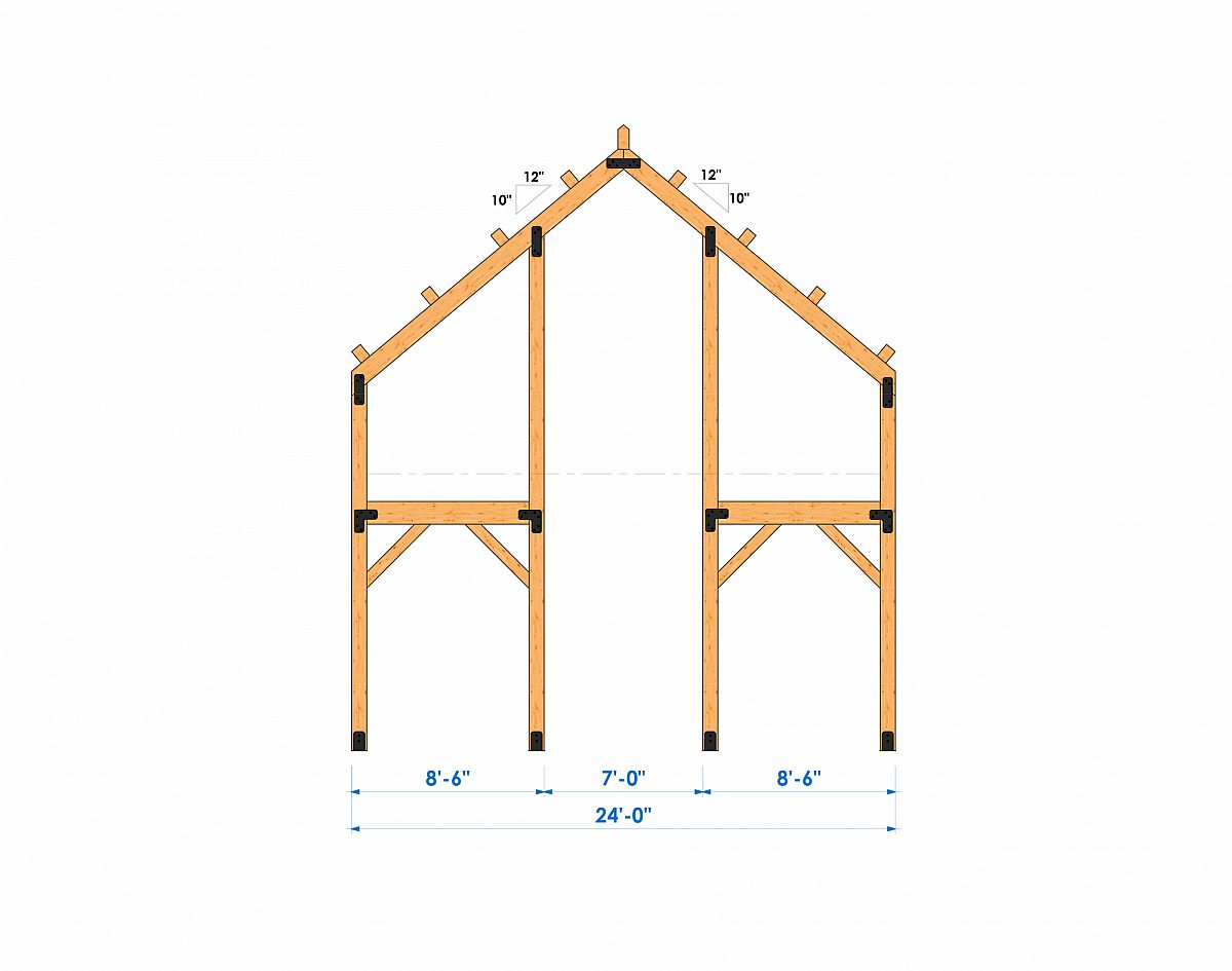 Timberlyne Alpine 24 x56 2664 SF Combination Home Bent 7