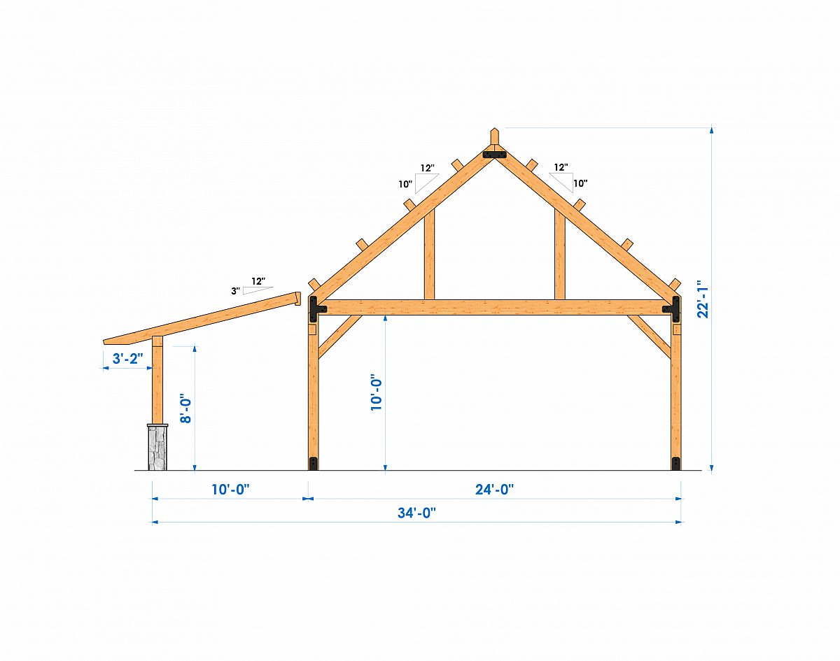 Timberlyne Alpine 24 x56 2664 SF Combination Home Bent 8