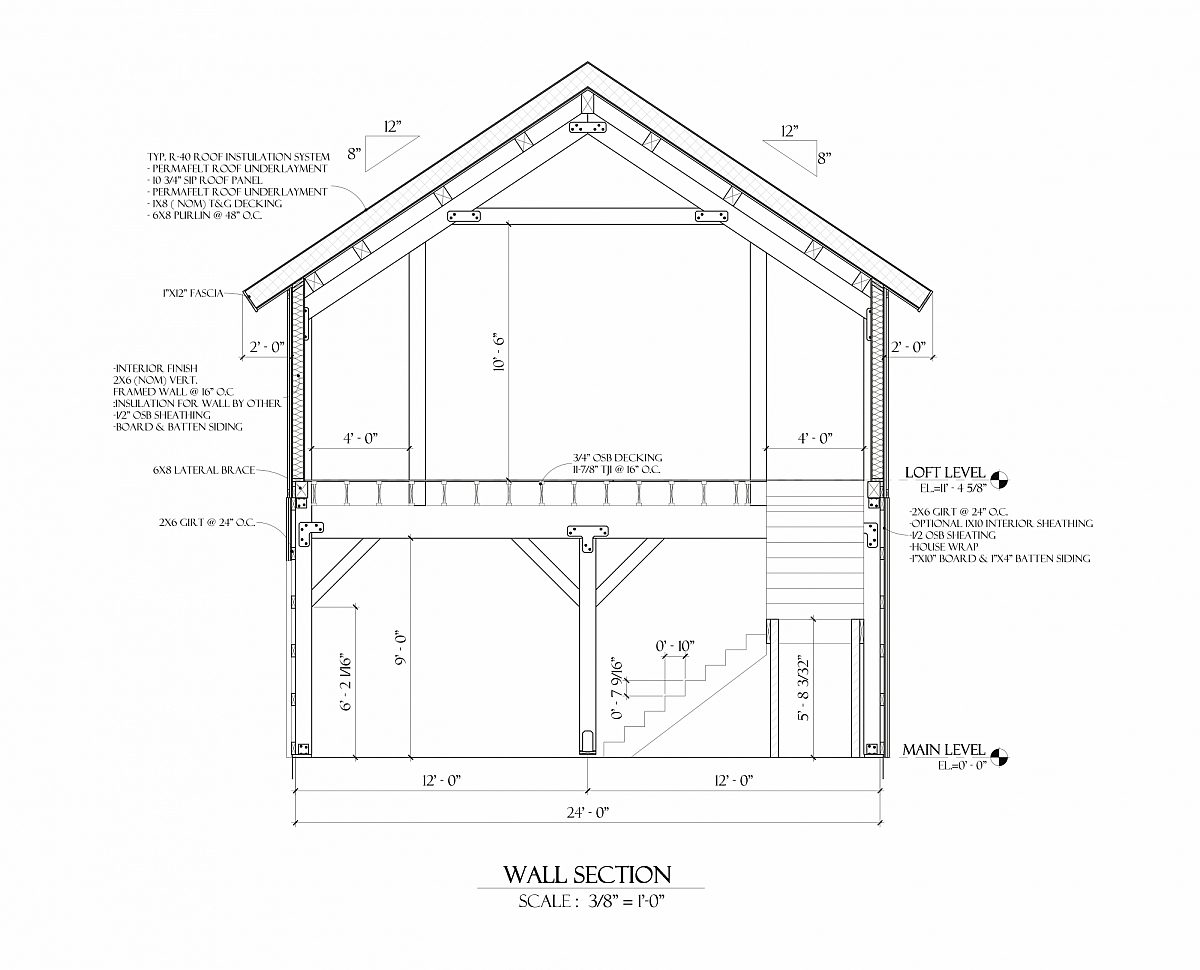 Timberlyne Lexi Loft Living Bent Drawing