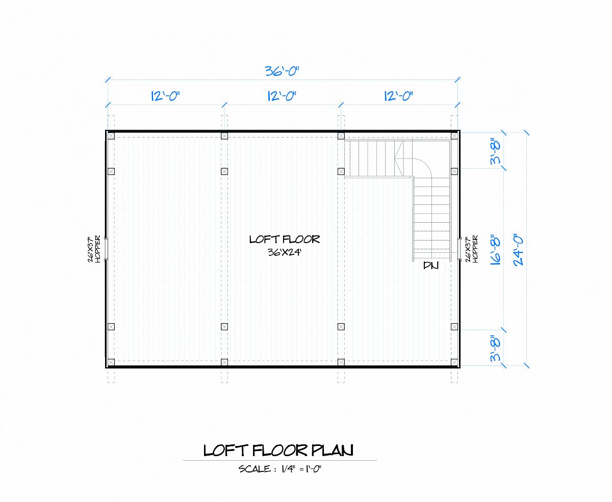 Timberlyne Magnolia Barn Loft Floor Plan