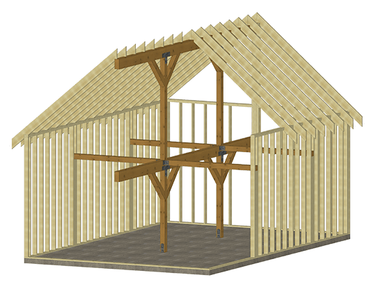 Cabin series pre designed interior 20x30 rendering example